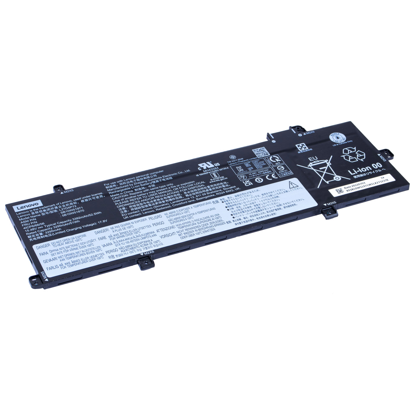 Battery Lenovo ThinkPad T16 P16s 1st 2nd gen L13