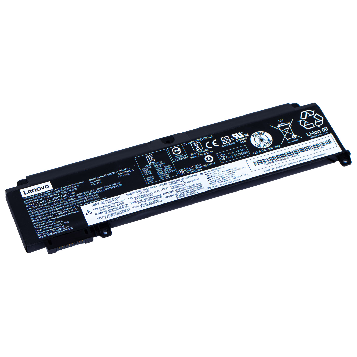 Internal battery Lenovo ThinkPad T460s T470s 01AV462
