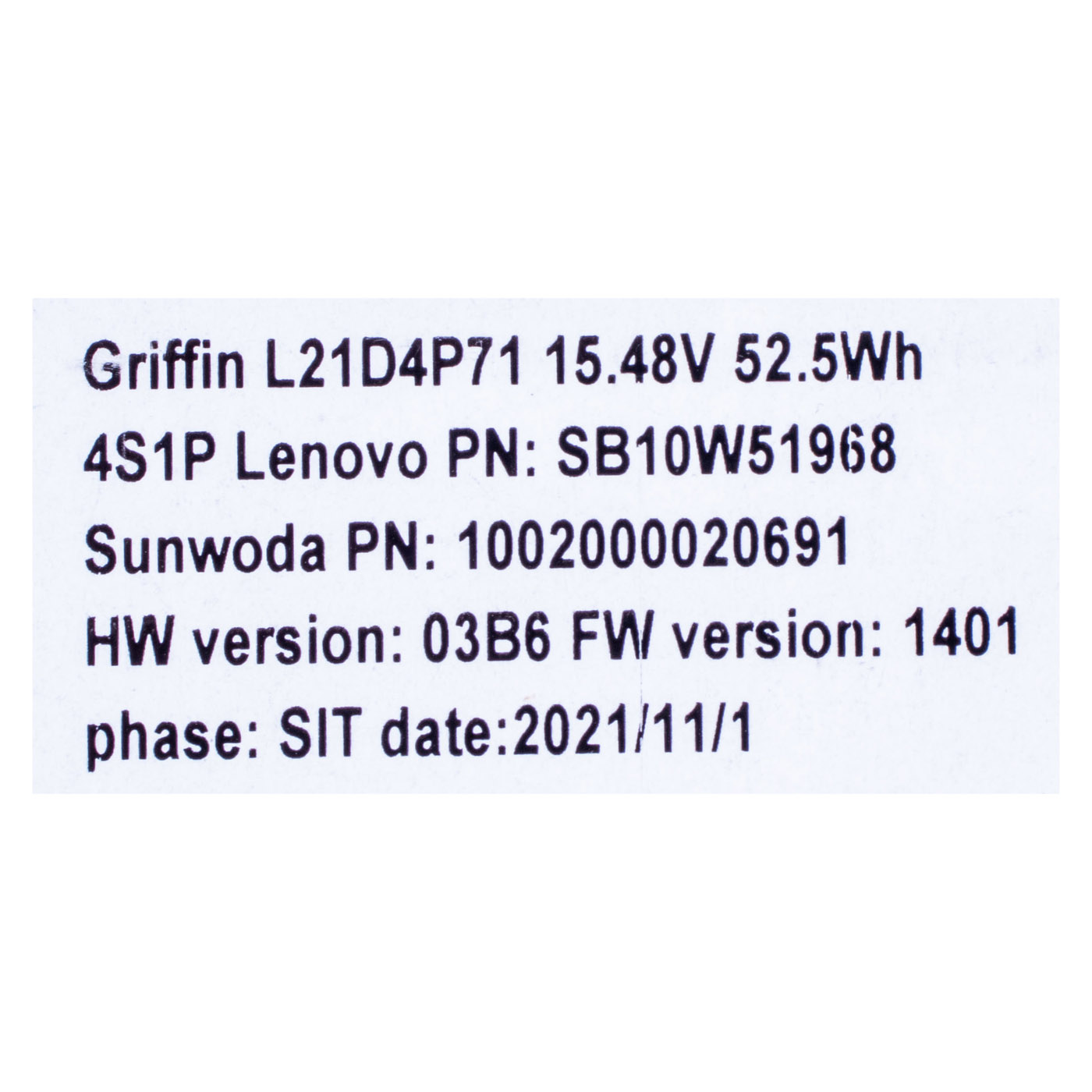 Lenovo ThinkPad T14 P14s 3rd Battery 5B10W51867