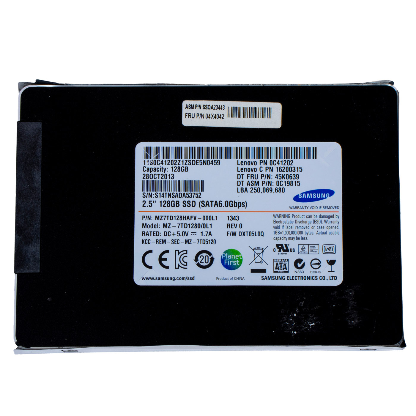 SSD 2.5 disc SAMSUNG SATA III 128 GB