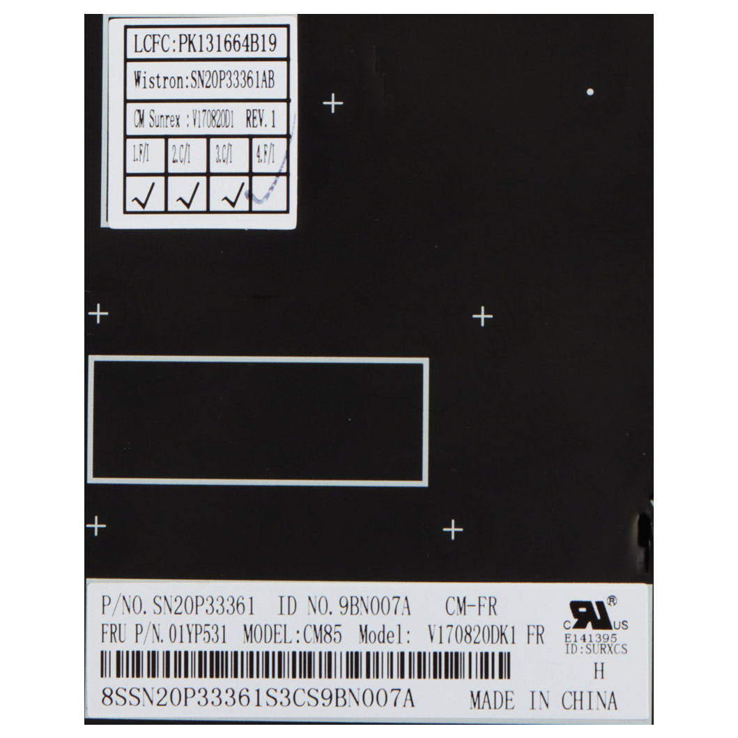 Keyboard Lenovo E480 E490 T480s L480 L380 T490 L390