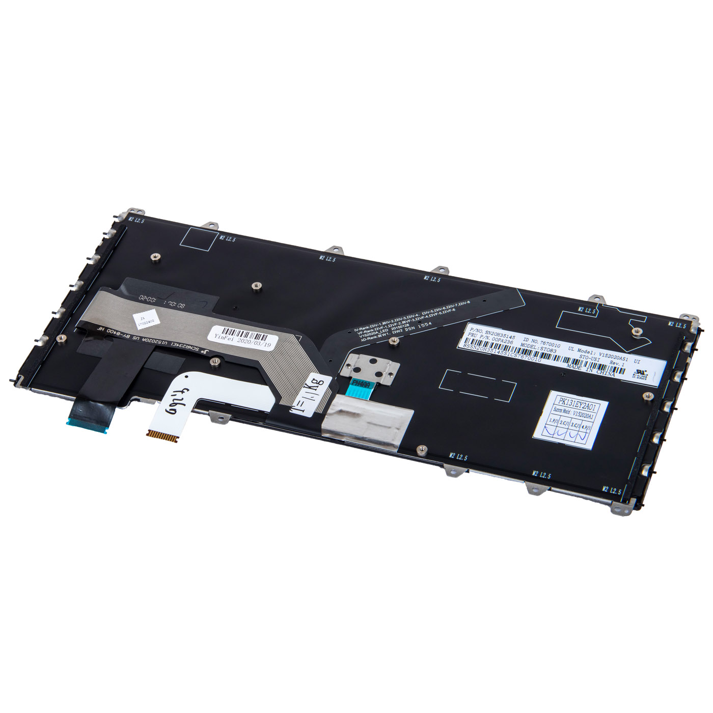 Backlit US QWERTY keyboard Lenovo ThinkPad Yoga 260 370 X380 01AV675