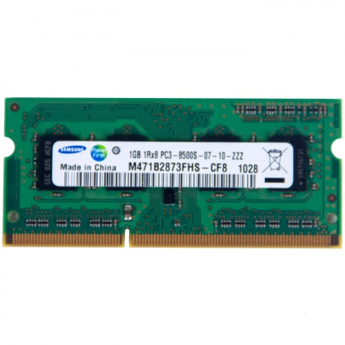 RAM DIMM 1 GB SODIMM DDR3 8500s SAMSUNG