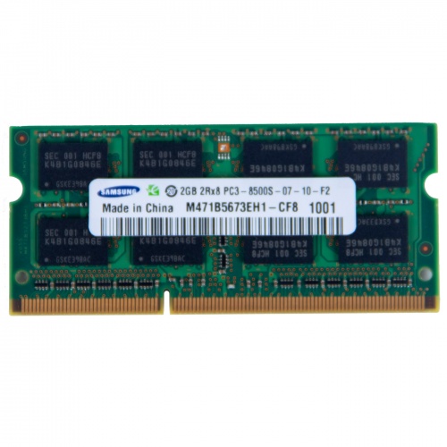 RAM DIMM 2 GB SODIMM DDR3 8500s SAMSUNG