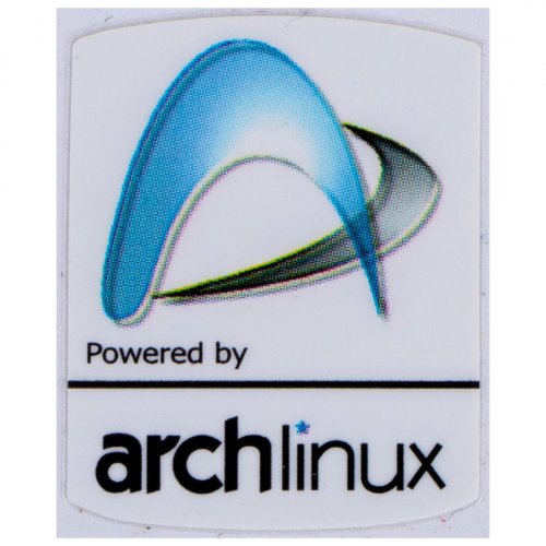 Powered by ArchLinux sticker 19 x 24 mm
