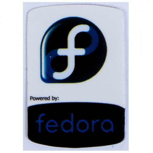 Powered by Fedora sticker 19 x 28 mm