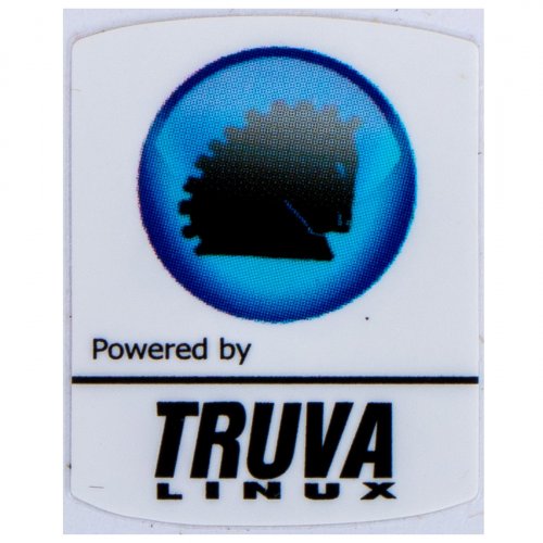 Powered by Truva sticker 19 x 24 mm
