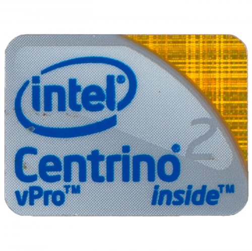Intel Centrino 2 vPro sticker 16 x 21 mm