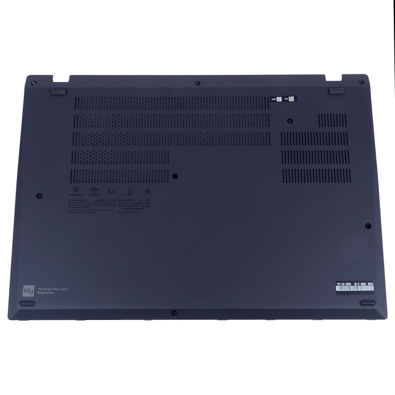 Lower case Lenovo ThinkPad P16s 1st gen black