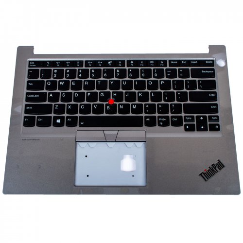 Palmrest keyboard Lenovo ThinkPad E14 backlit silver