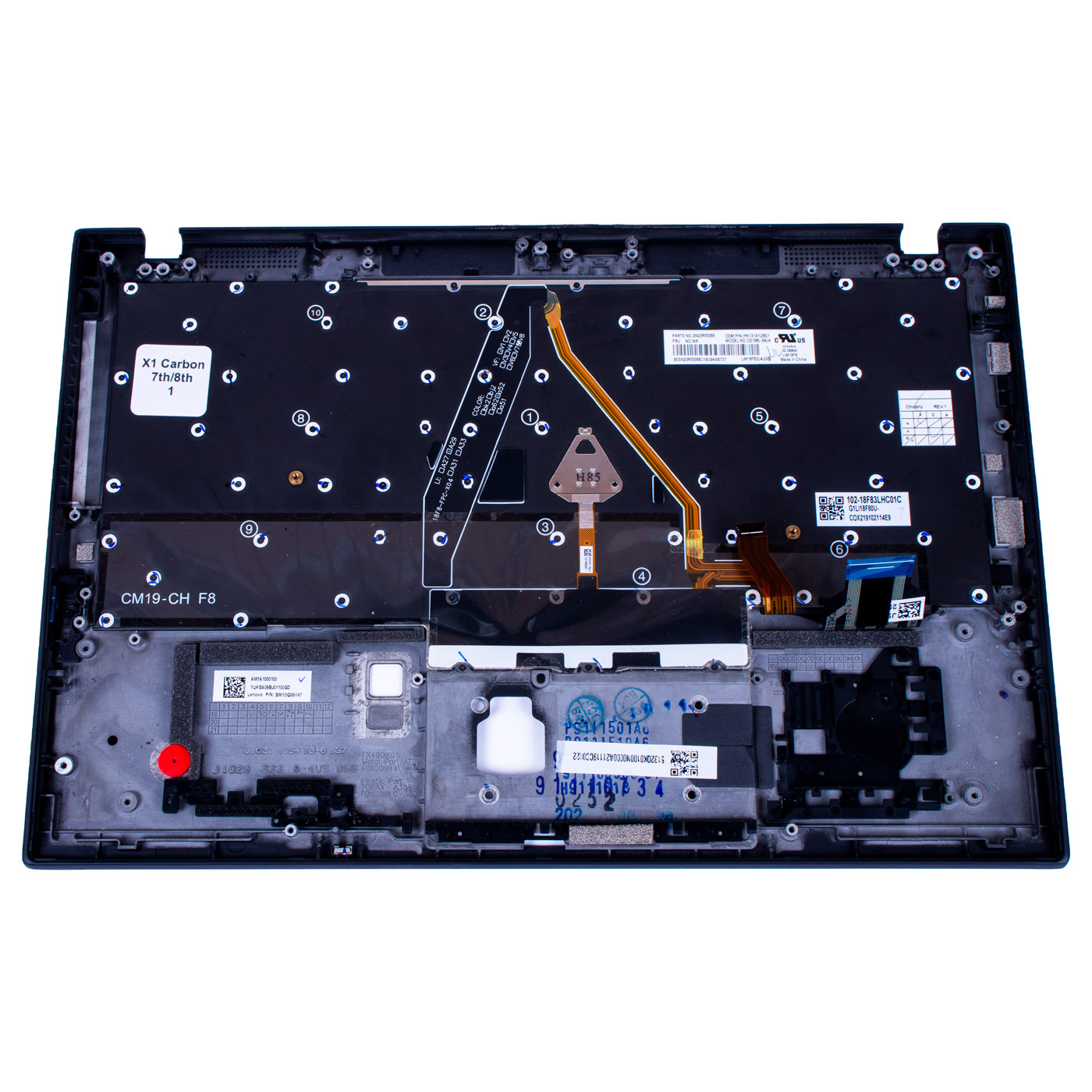 Palmrest keyboard Lenovo ThinkPad X1 Carbon 7 8 WLAN