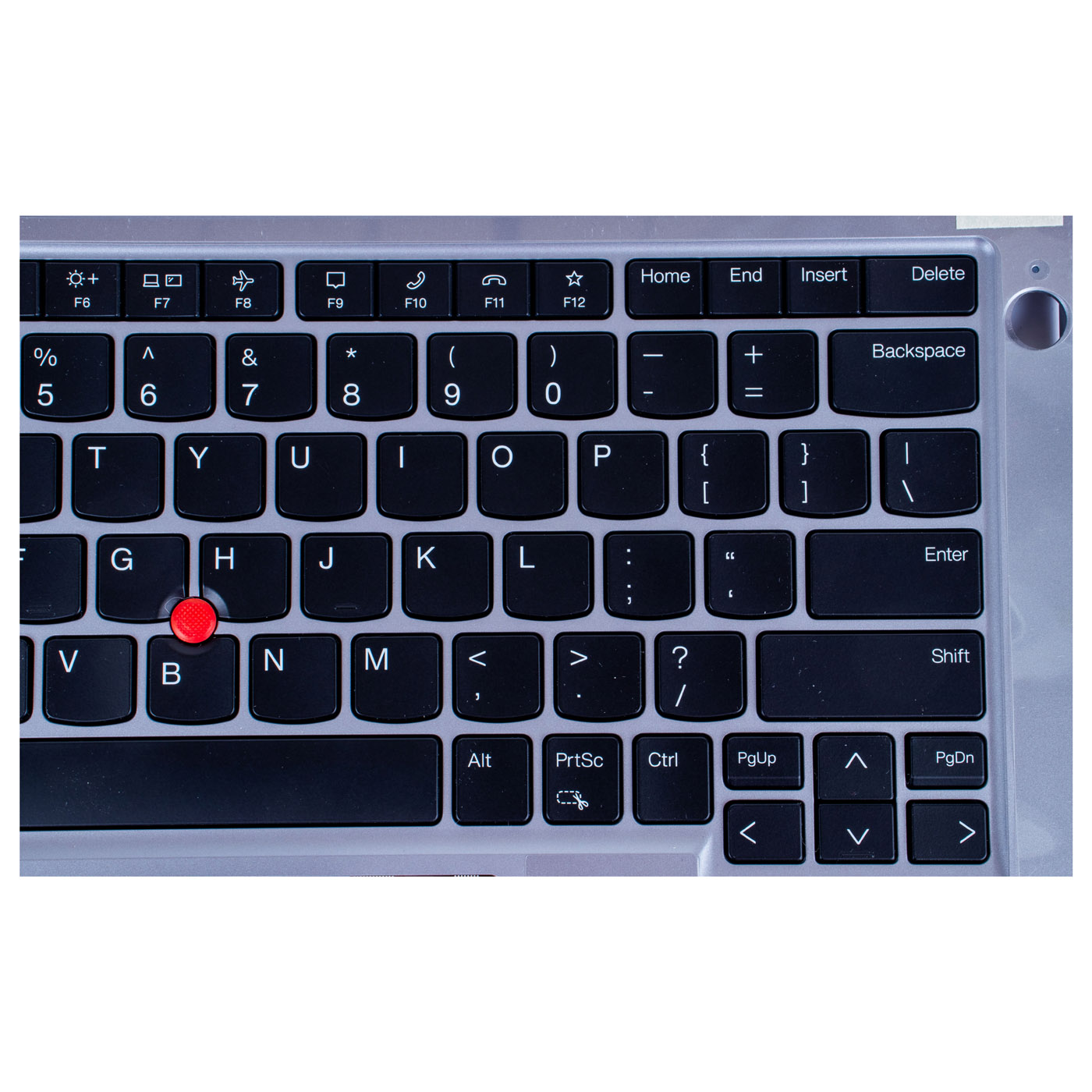 Lenovo ThinkPad E14 6th gen silver keyboard palmrest
