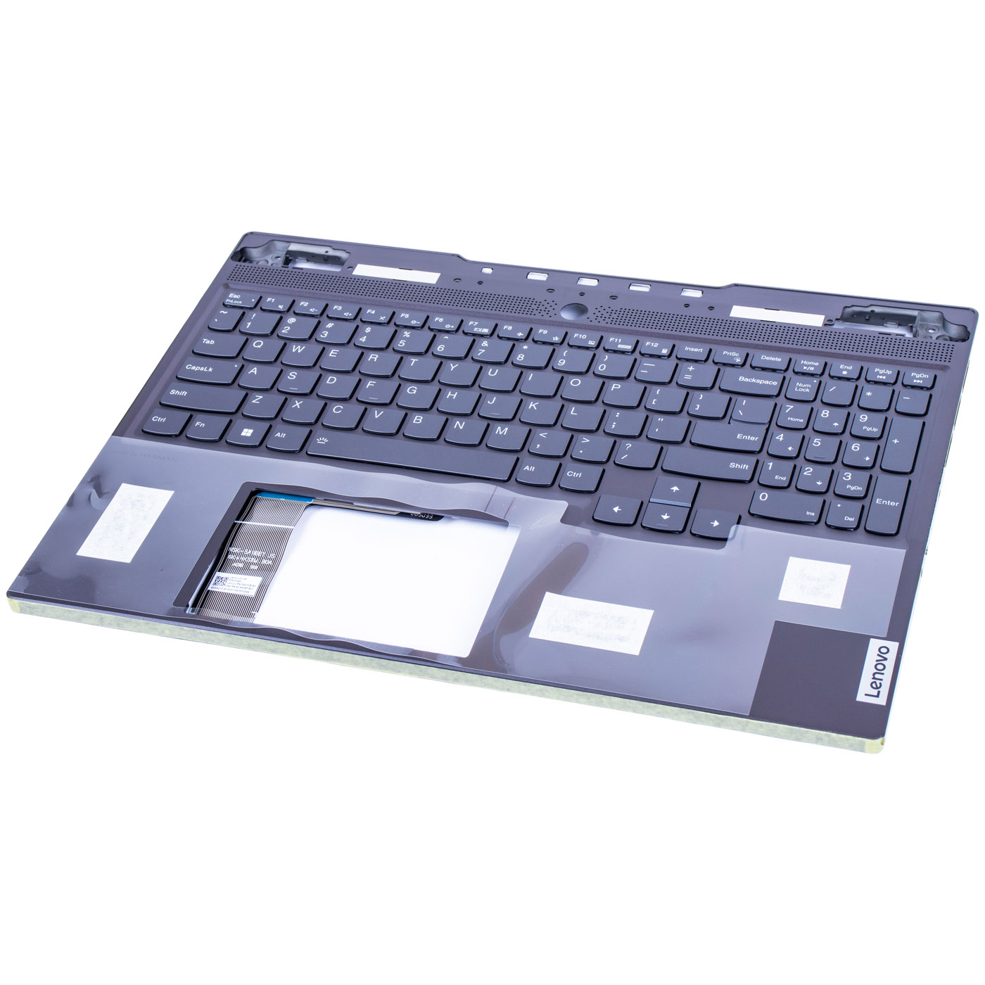 Lenovo Legion S7 16 ARHA7 black keyboard palmrest
