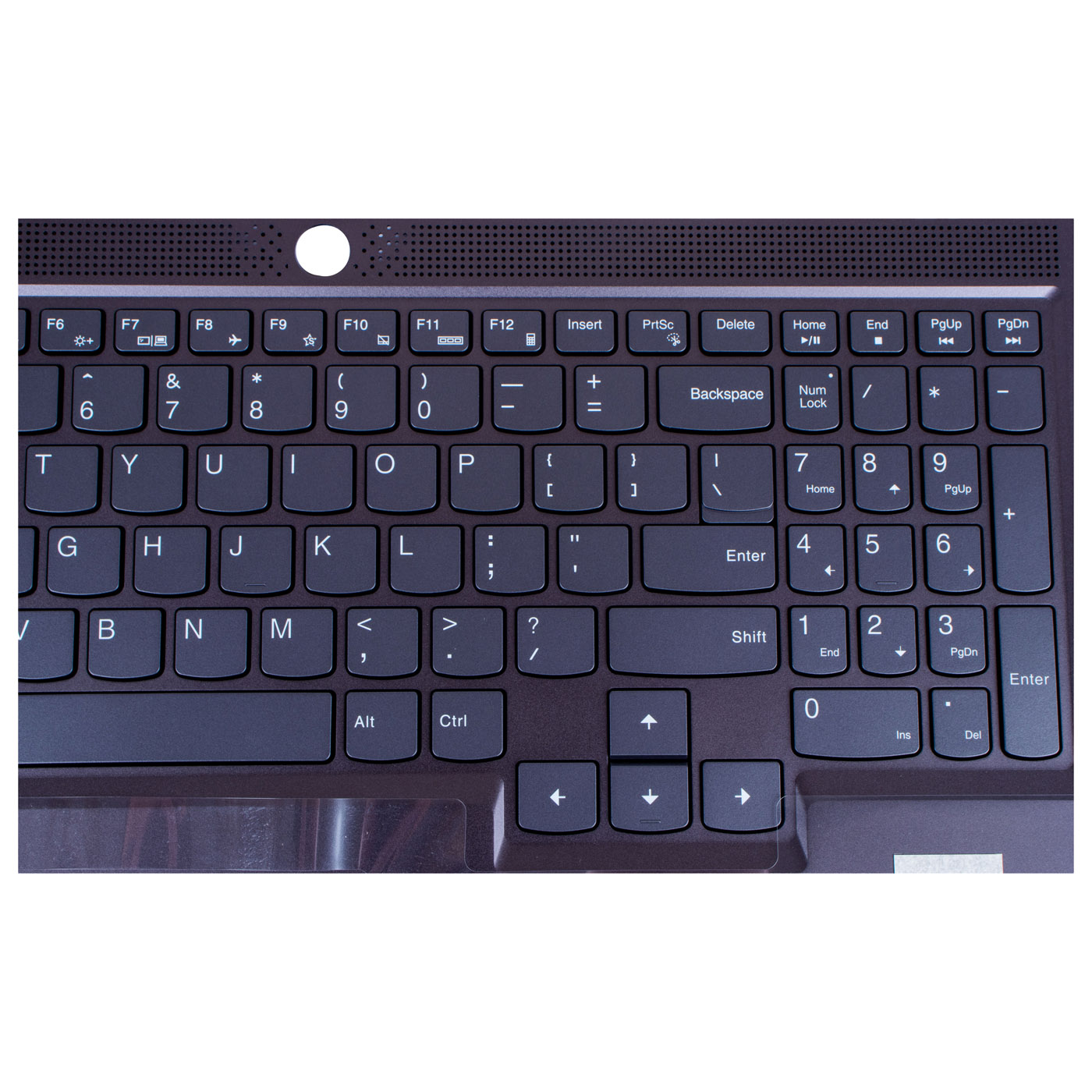 Lenovo Legion S7 16 ARHA7 black keyboard palmrest