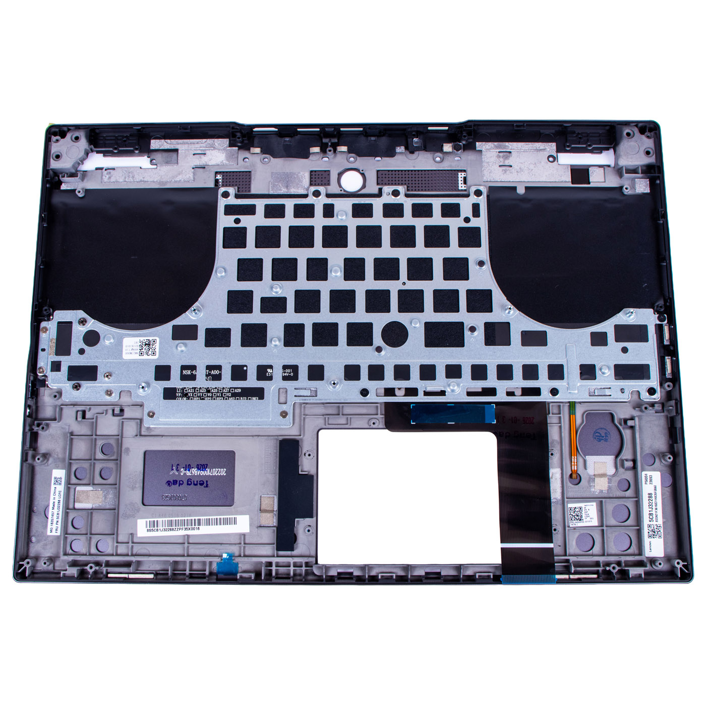 Lenovo Legion S7 16 ARHA7 black keyboard palmrest