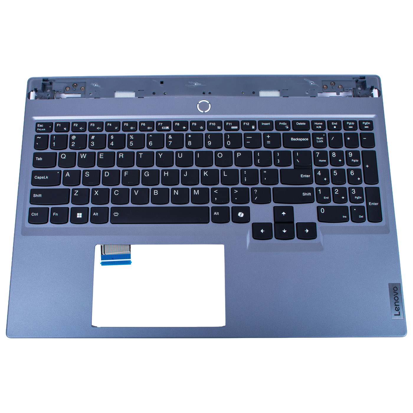 Backlit keyboard palmrest Lenovo Legion 5 16 IRX9 silver