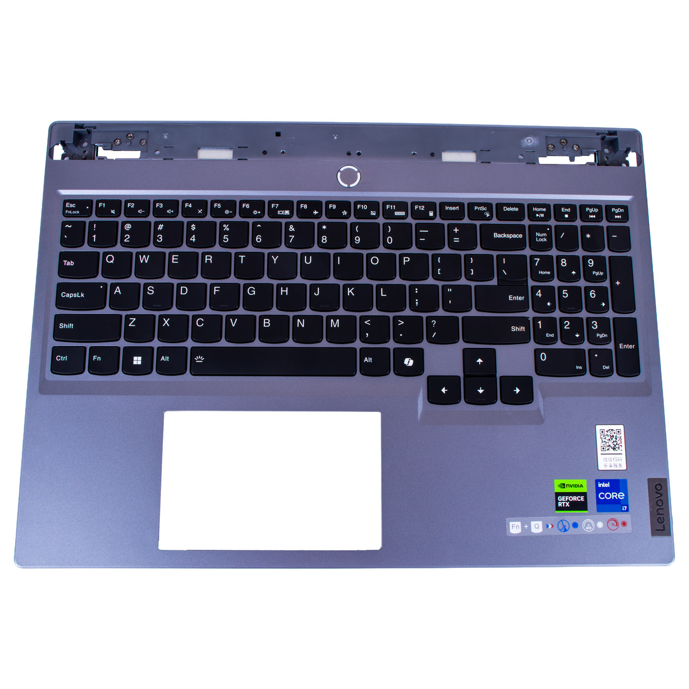 Palmrest RGB keyboard Lenovo Legion 5 16 IRX9 silver