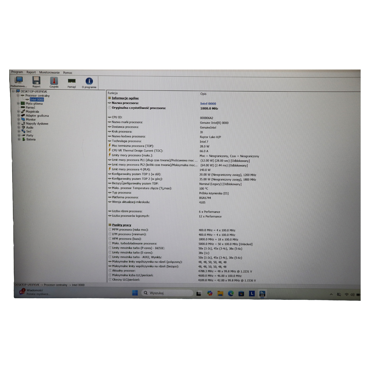 Motherboard intel processor Lenovo T16 2nd gen