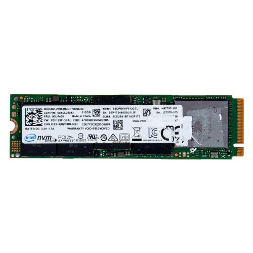 SSD M.2 disc Intel PCIe 512 GB PCIe SSD M2 2280