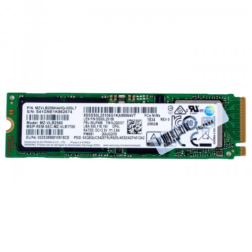 SSD M.2 disc SAMSUNG PCIe 256 GB 2280 NVMe