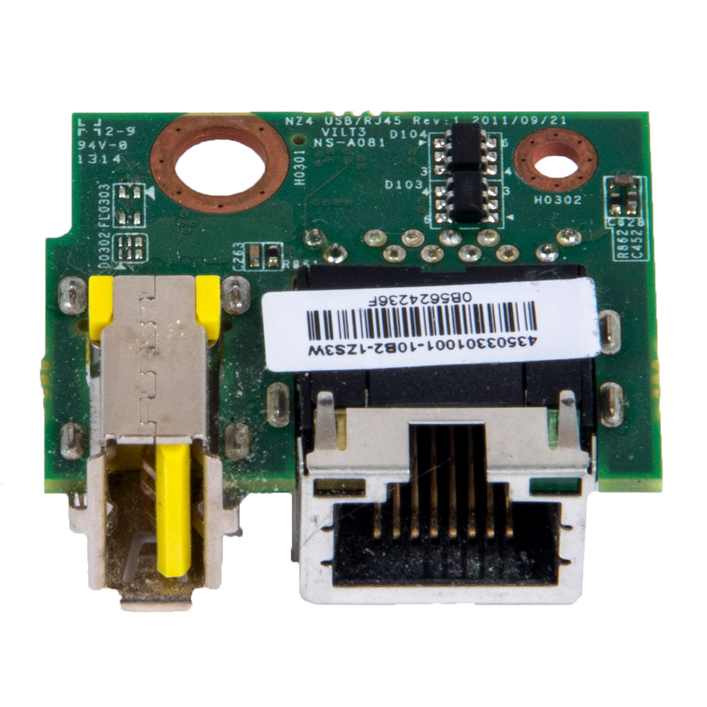 Yellow USB port moduł Board Lenovo Thinkpad T430 T430i, FRU 0B5624
