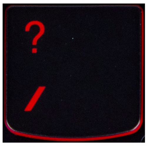 QUESTION MARK key Lenovo Y530 Y540 red backlit