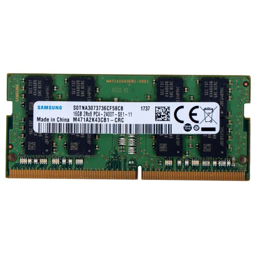 RAM DIMM 16 GB SODIMM DDR4 2Rx8 PC4 2400T