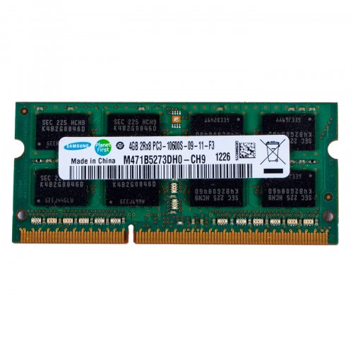 RAM DIMM 4 GB SODIMM DDR3 10600s SAMSUNG