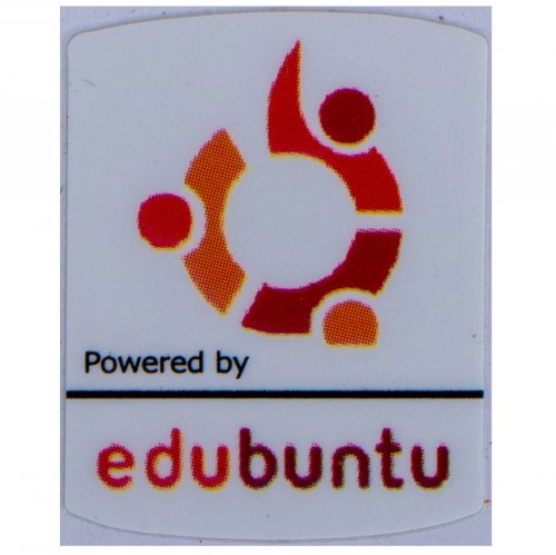 Powered by Edubuntu sticker 19 x 24 mm