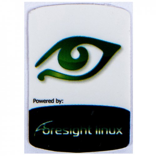 Powered by Foresight linux sticker 19 x 28 mm