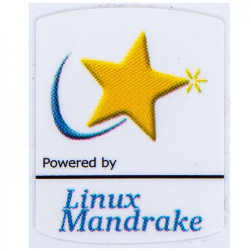 Powered by Linux Mandrake sticker 19 x 24 mm