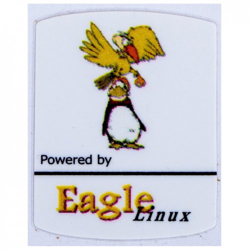 Powered by Linux Eagle sticker 19 x 24 mm