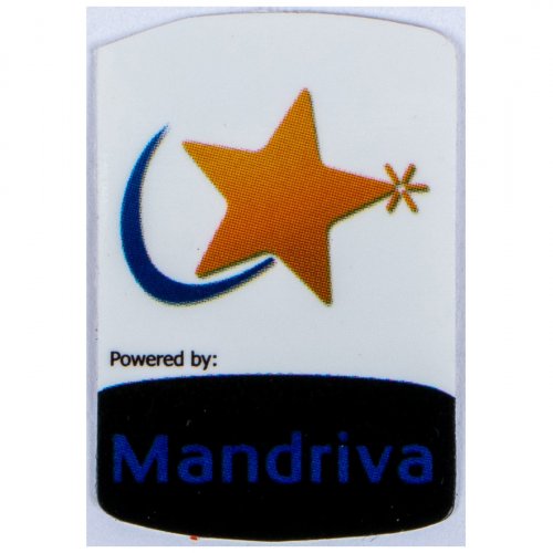 Powered by Mandriva sticker 19 x 28 mm