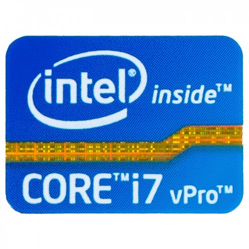 Intel Core i7 vPro sticker 16 x 21 mm