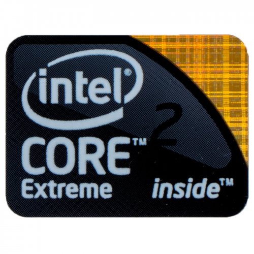 Intel Core 2 Extreme sticker 18 x 24 mm