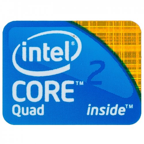 Intel Core 2 Quad sticker 18 x 24 mm