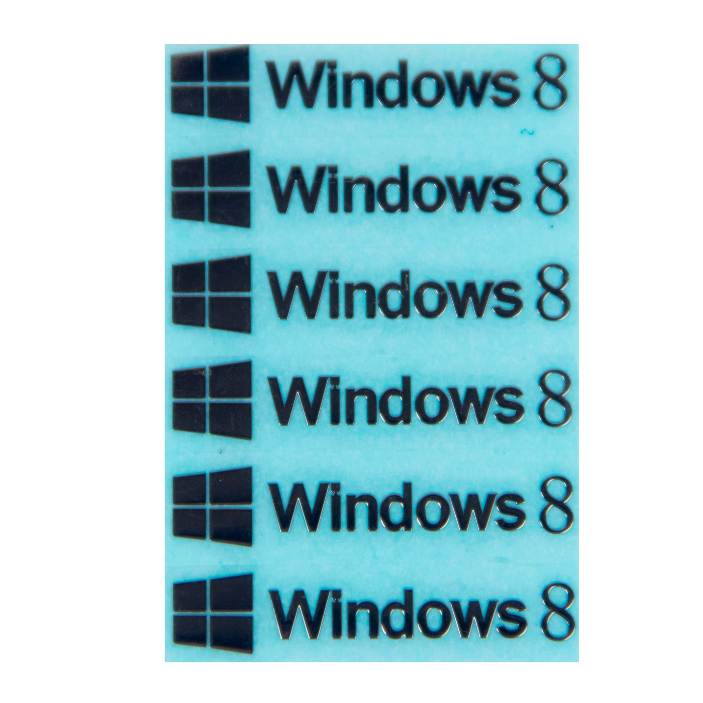 Windows 8 PRO silver sticker 6 x 30 mm :: ABCDEAL.EU