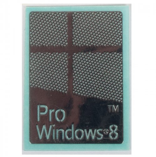 Windows 8 PRO silver sticker 17 x 23 mm