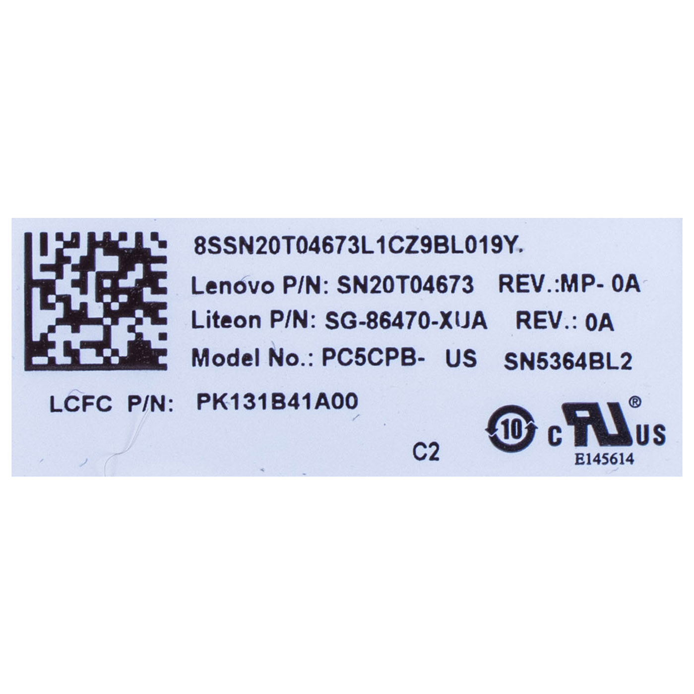 Lenovo IdeaPad L340 17 IRH Keyboard Palmrest | 5CB0U42829