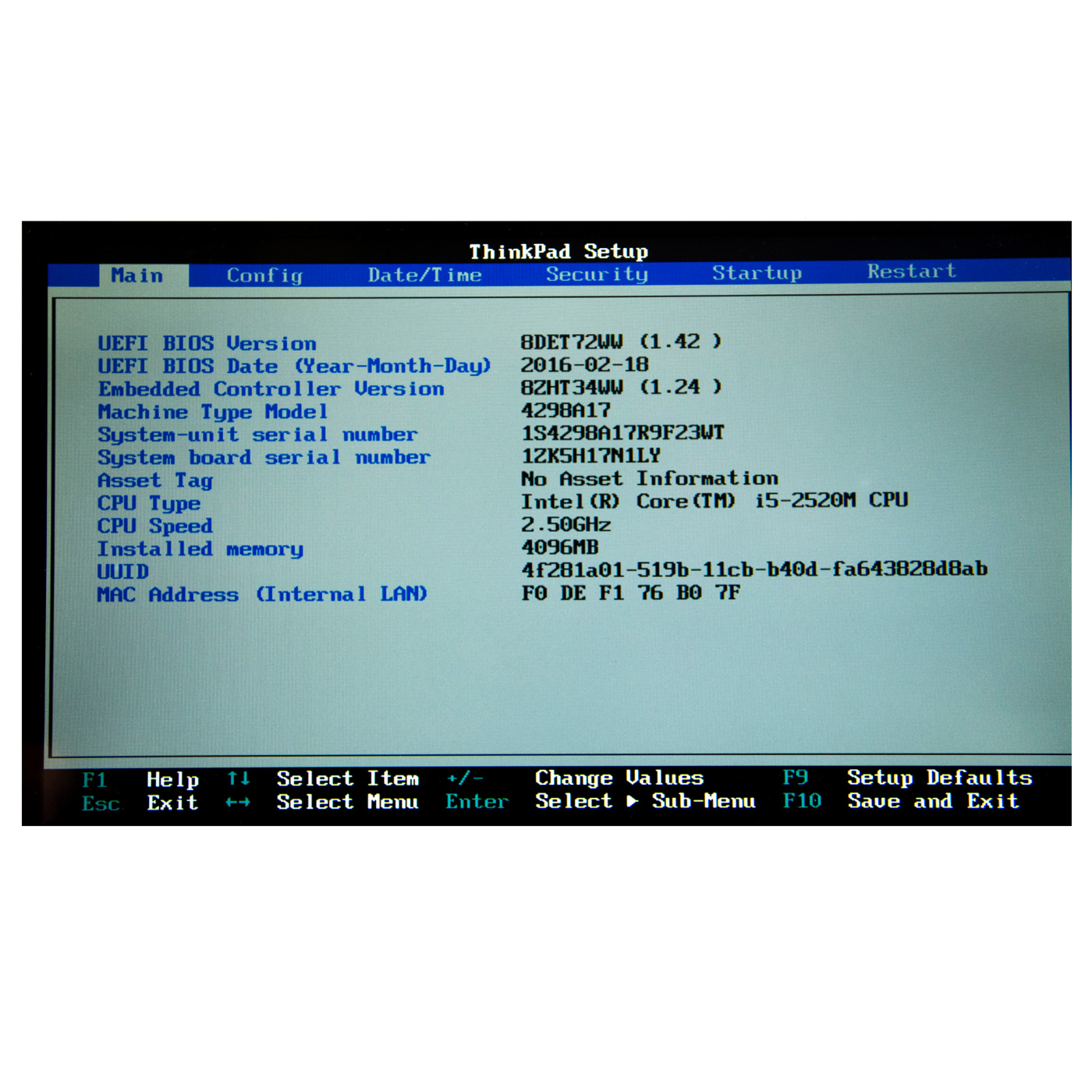 Motherboard intel processor Lenovo Thinkpad X220T i5 2520m