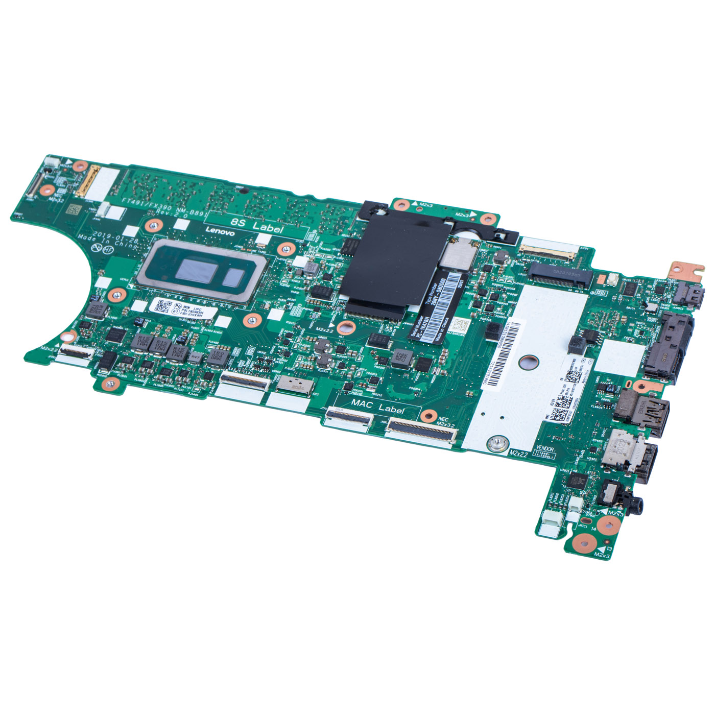 Motherboard processor Lenovo ThinkPad T490s X390 i5 8265U
