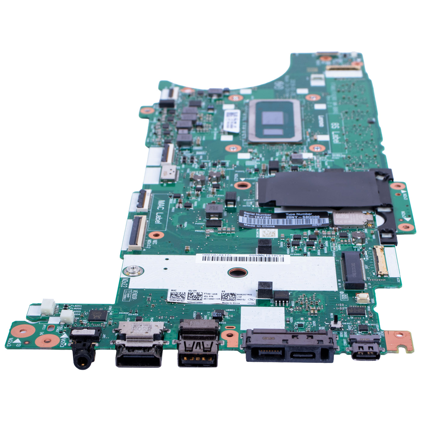 Motherboard processor Lenovo ThinkPad T490s X390 i5 8265U